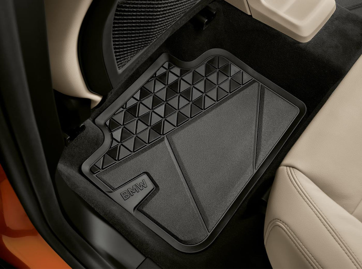 BMW allweather (rubberen) vloermattenset achter - BMW iX1 en IX2 - Van Poelgeest BMW & MINI