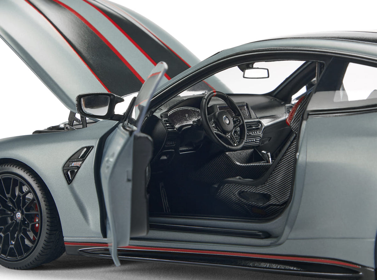 BMW M4 CSL G82 Miniatuur 1:18 (Frozen brooklyn grey)
