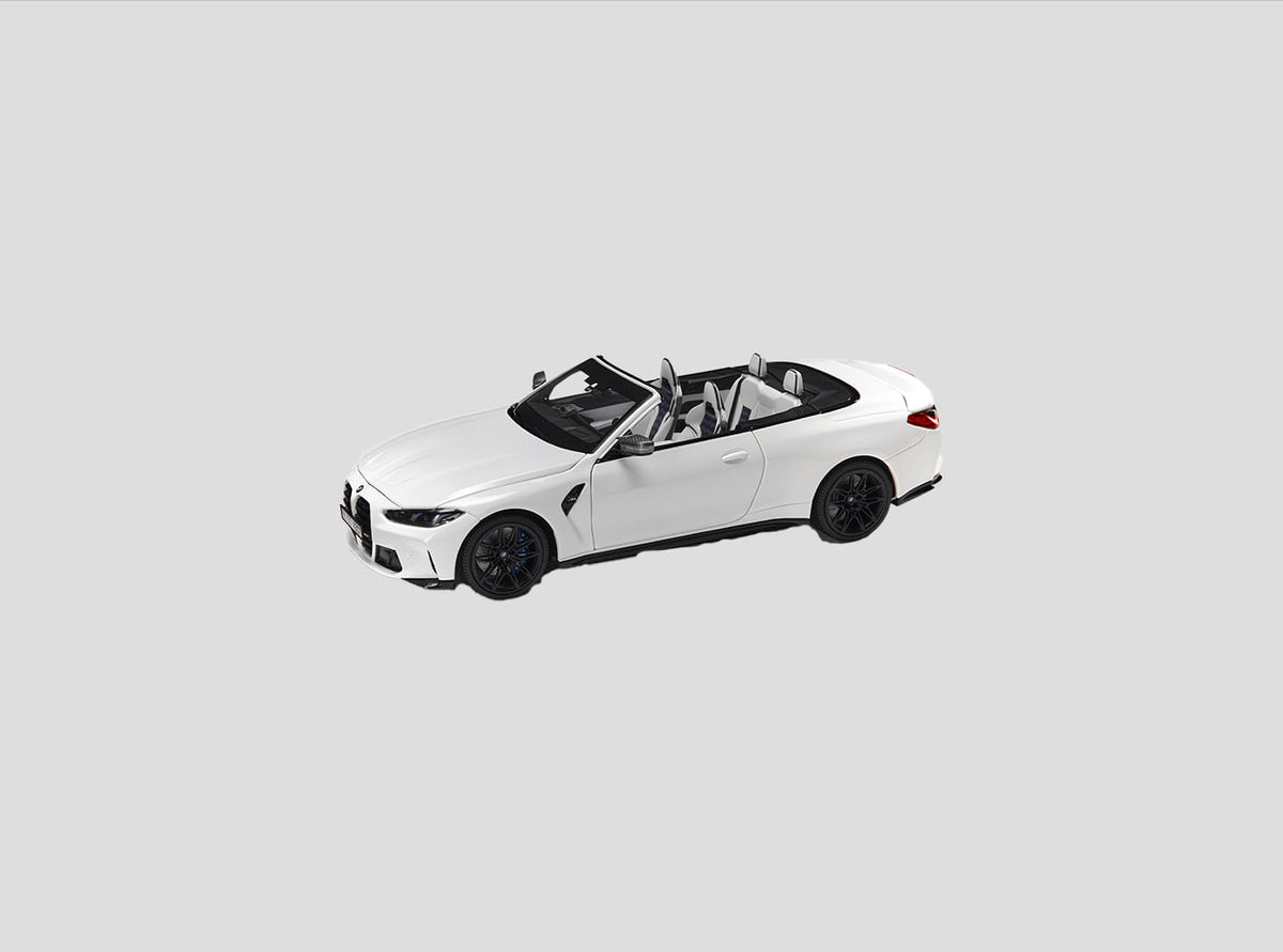 BMW M4 Cabrio G83 LCI Miniatuur 1:18 (Alpin white)