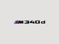 BMW M340d embleem zwart hoogglans op achterklep BMW 3 Serie (G20/G21)
