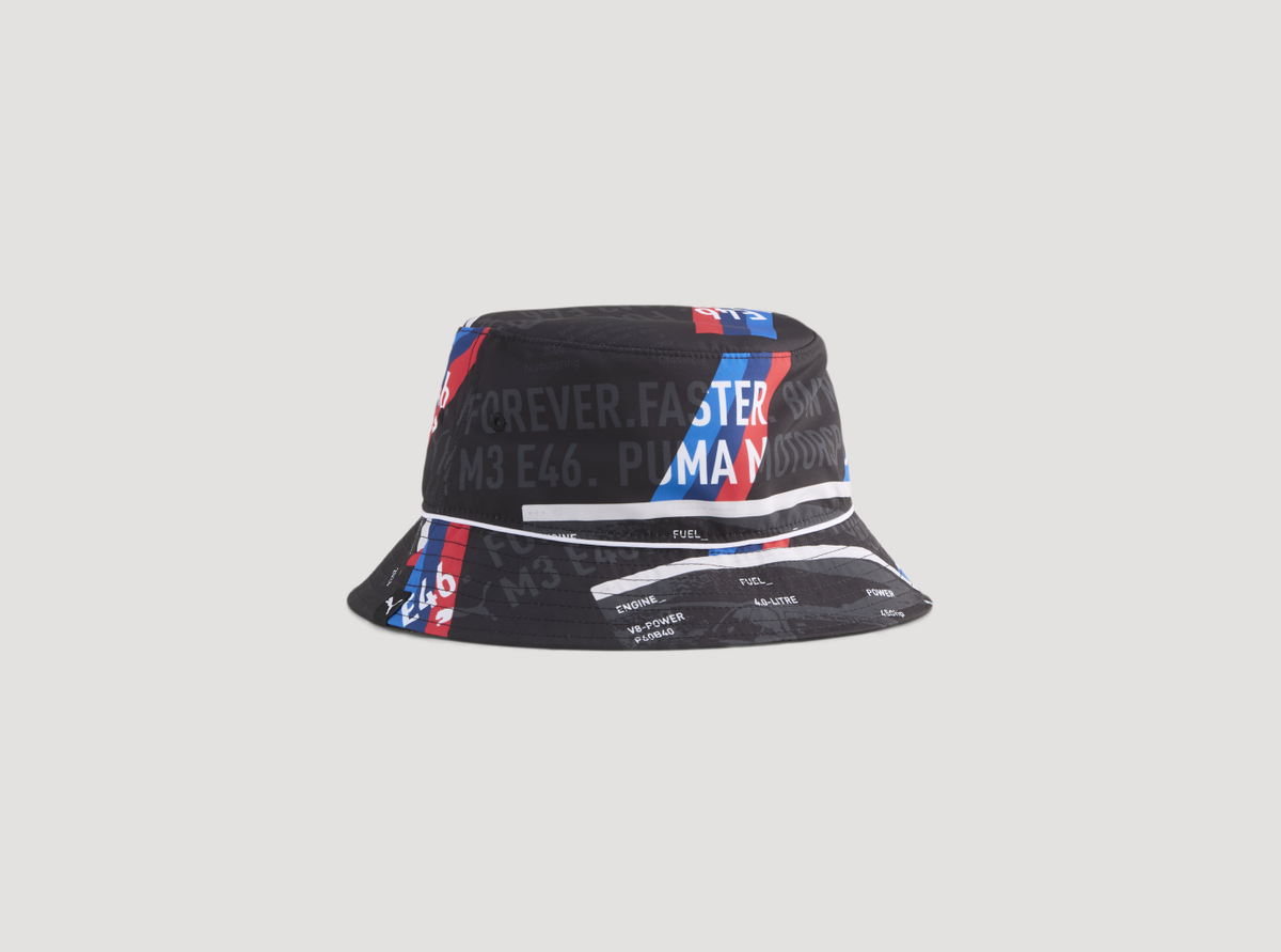 BMW M Motorsport AOP Bucket Hat (zwart)