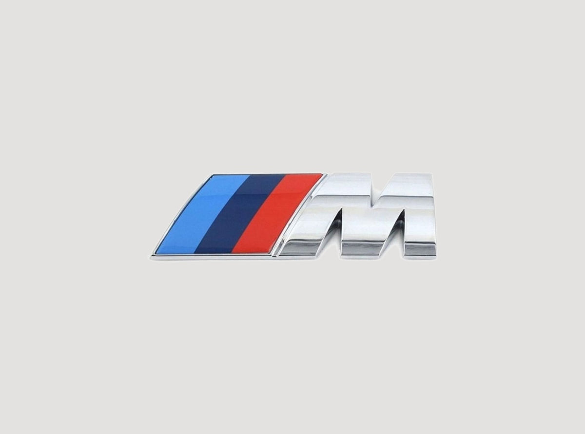 BMW M-logo voor de zijkant, Chroom (45x15mm)