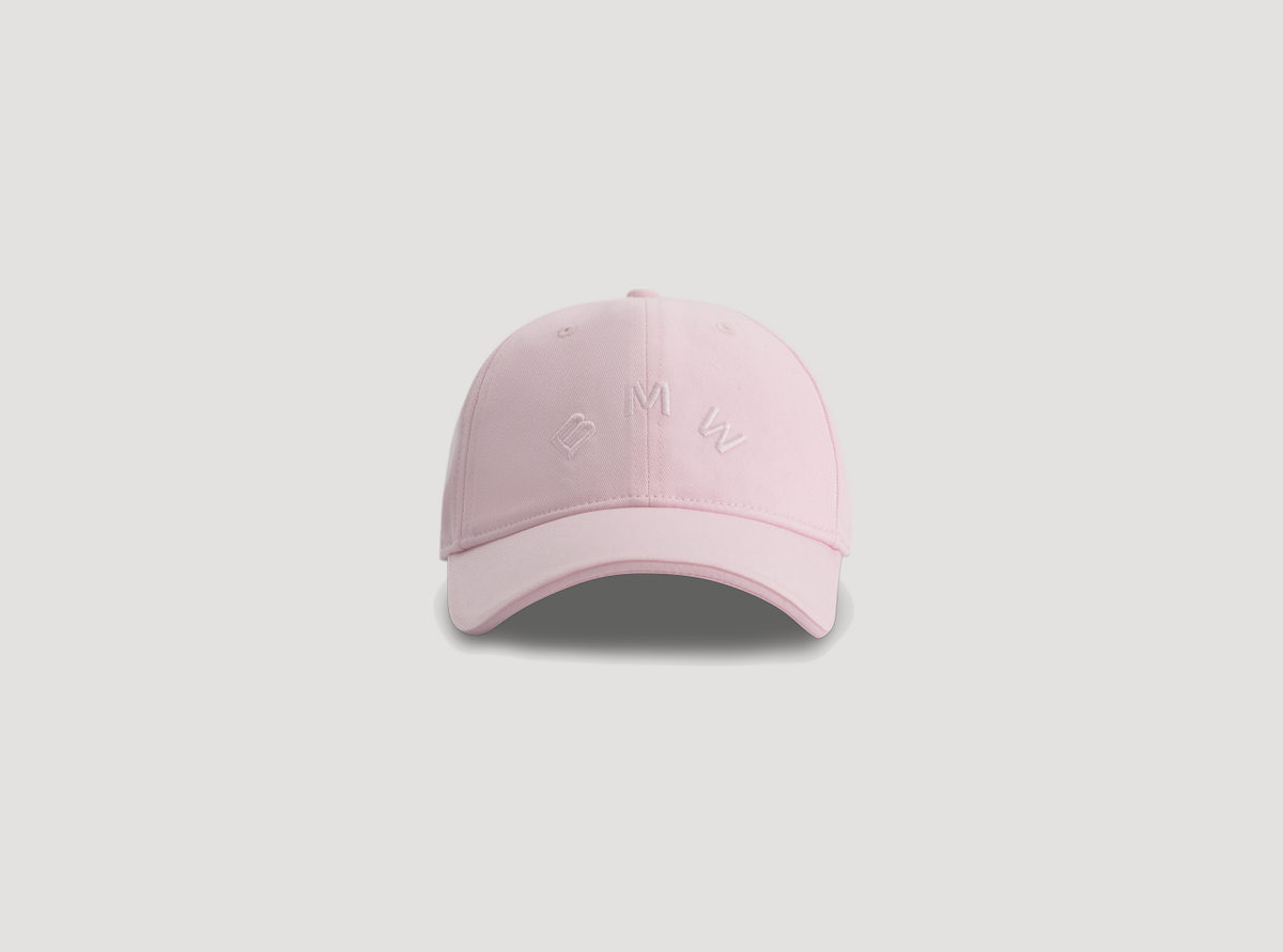 BMW cap met gebogen rand (roze)