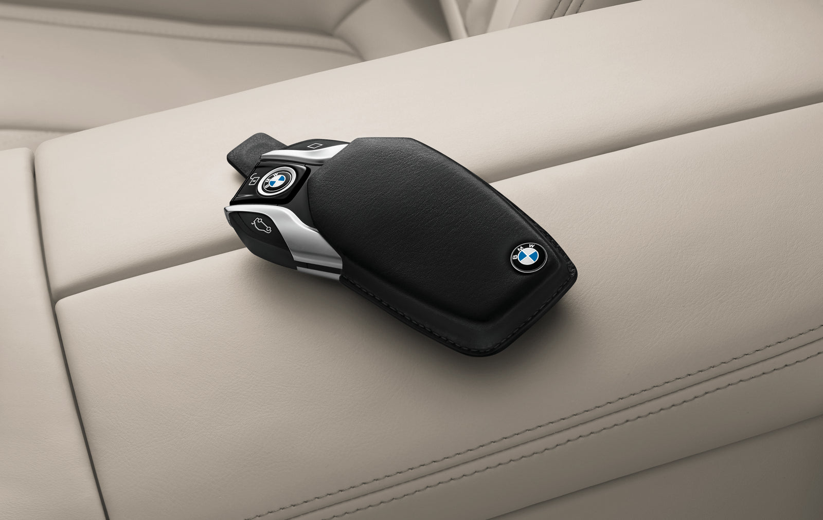 BMW Sleuteletui (Display key) – Premium Leder Zwart