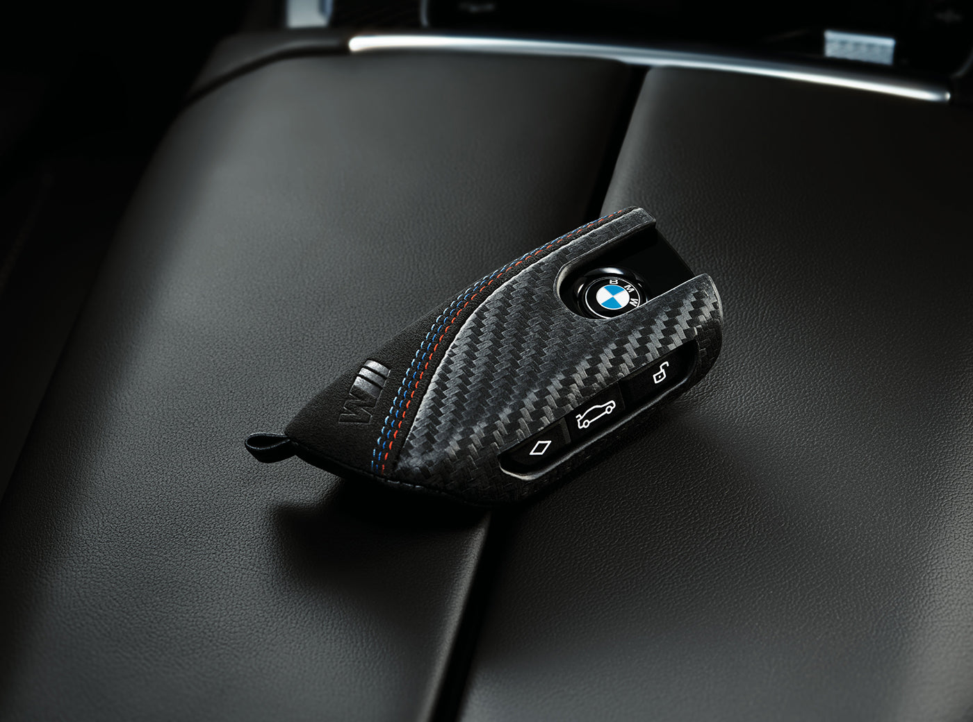 BMW Sleuteletui M Performance (Gen 3) – Alcantara/Carbon
