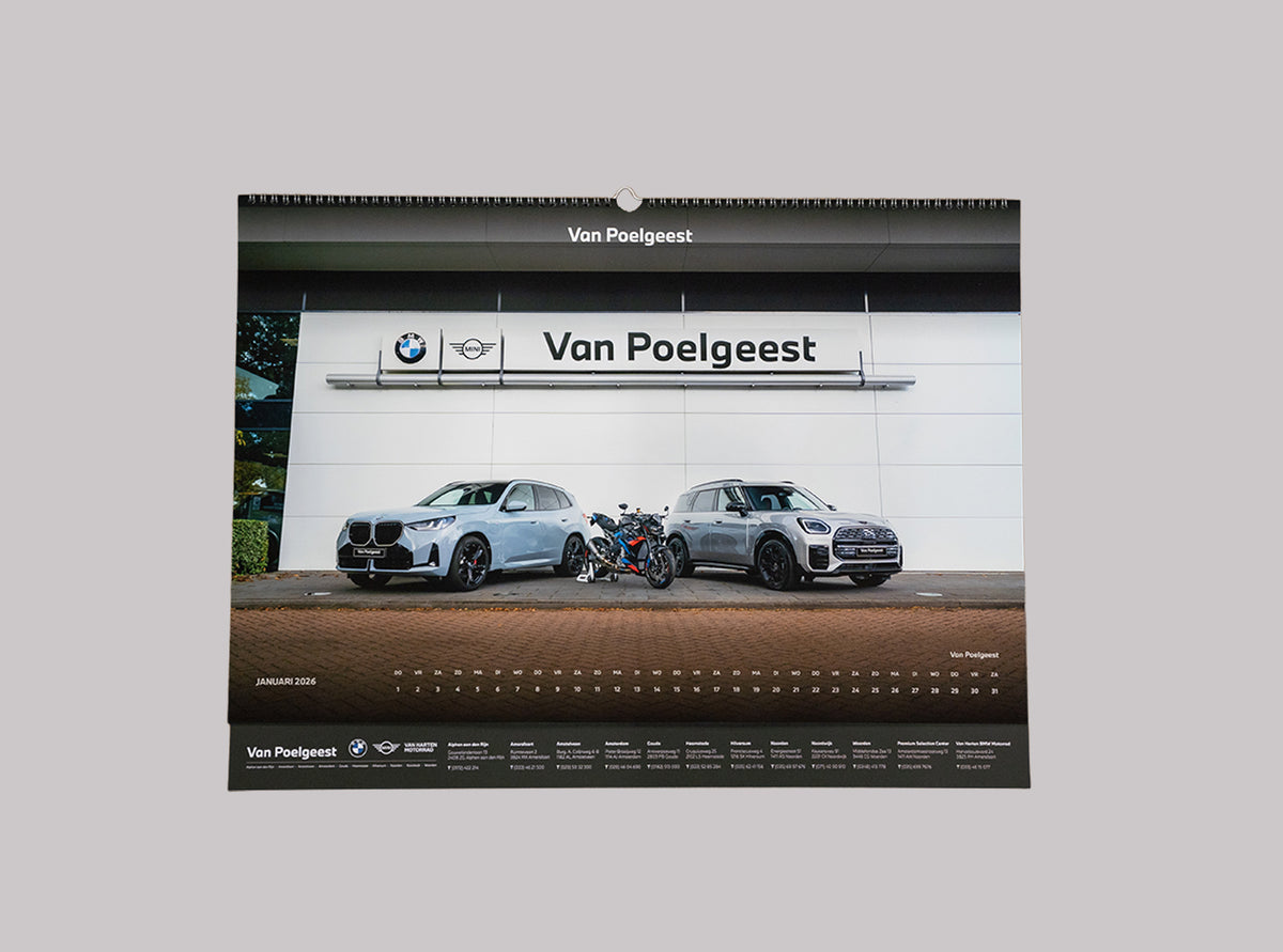 Van Poelgeest BMW & MINI Jaarkalender 2026