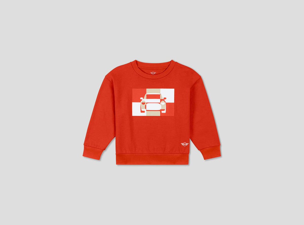 MINI Car Tile Sweatshirt Kids - Rebel Red