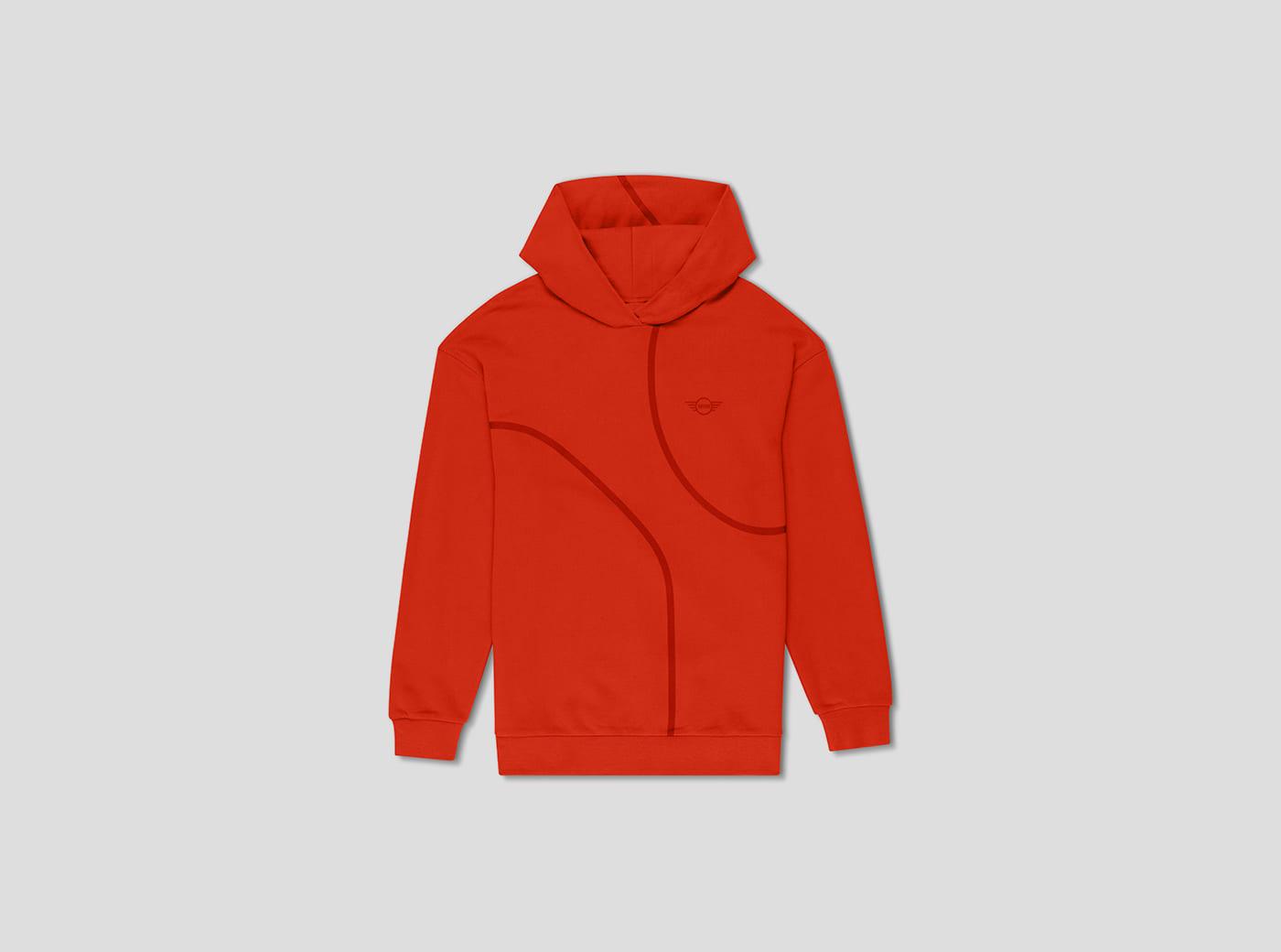 MINI Outline Print Hoodie Men - Rebel Red