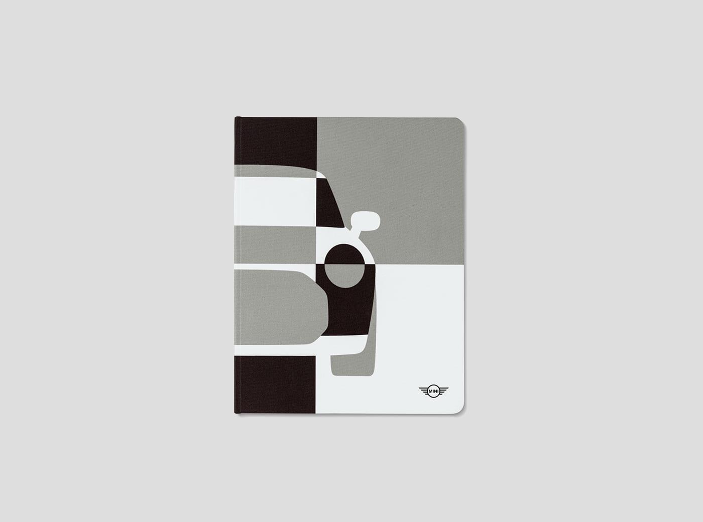 MINI Car Tile Notitieboek - Black / Grey