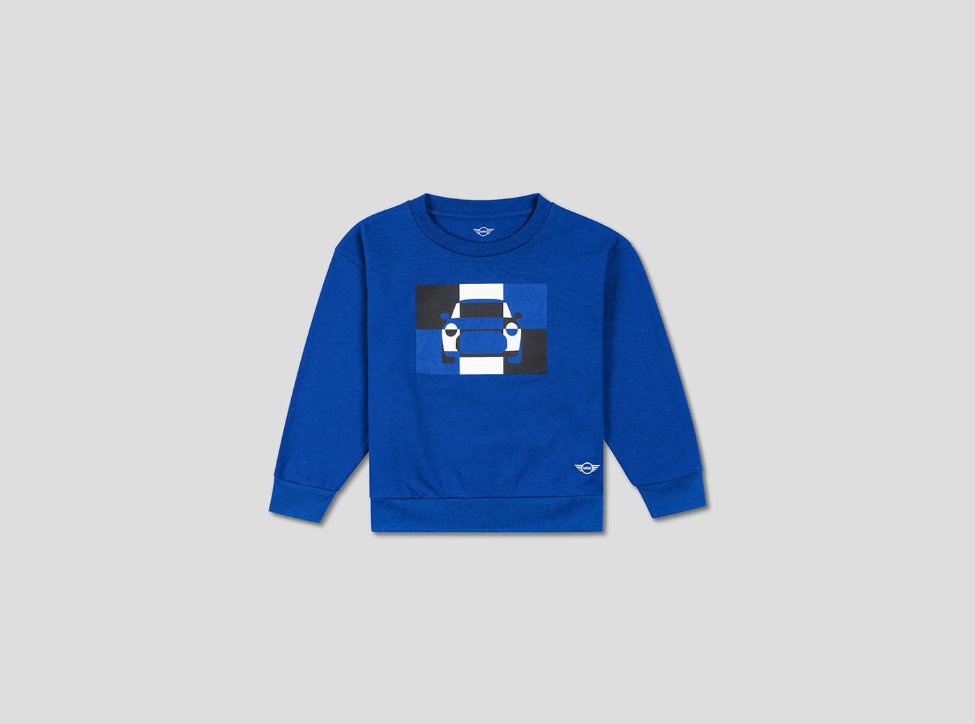 MINI Car Tile Sweatshirt Kids - Blazing Blue