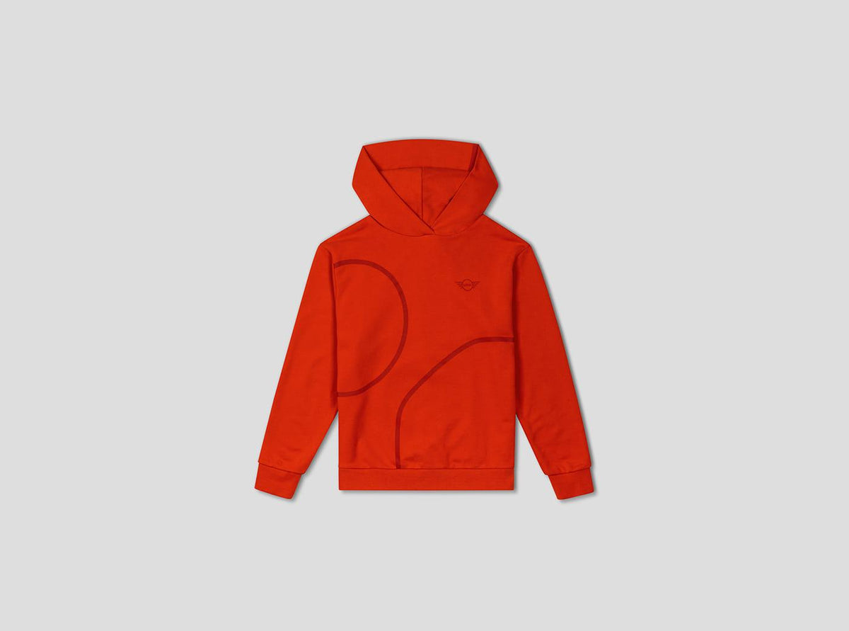 MINI Outline Print Hoodie Womens - Rebel Red