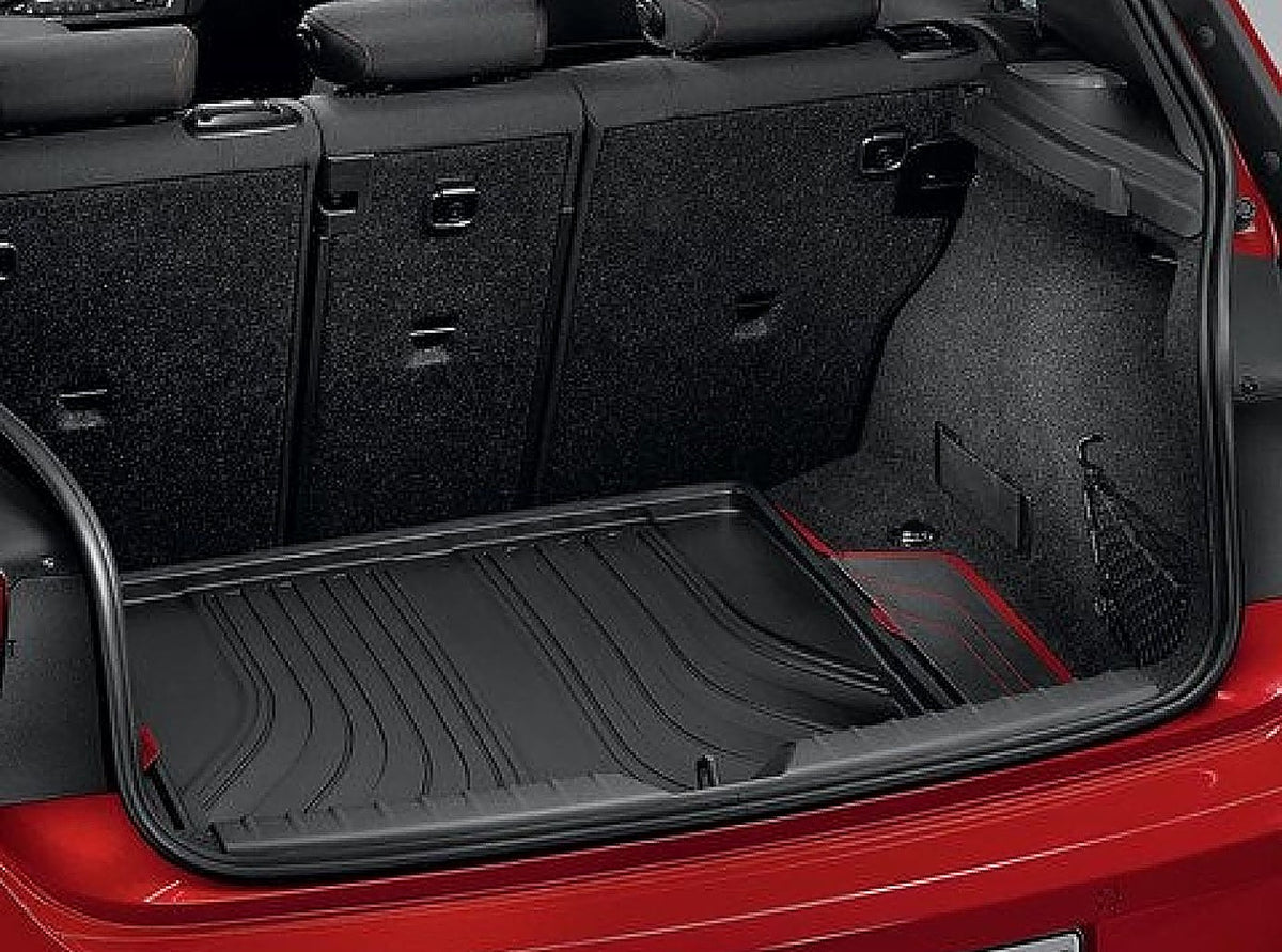 BMW 3 Serie Touring F31 rubber kofferruimtemat Zwart-Rood