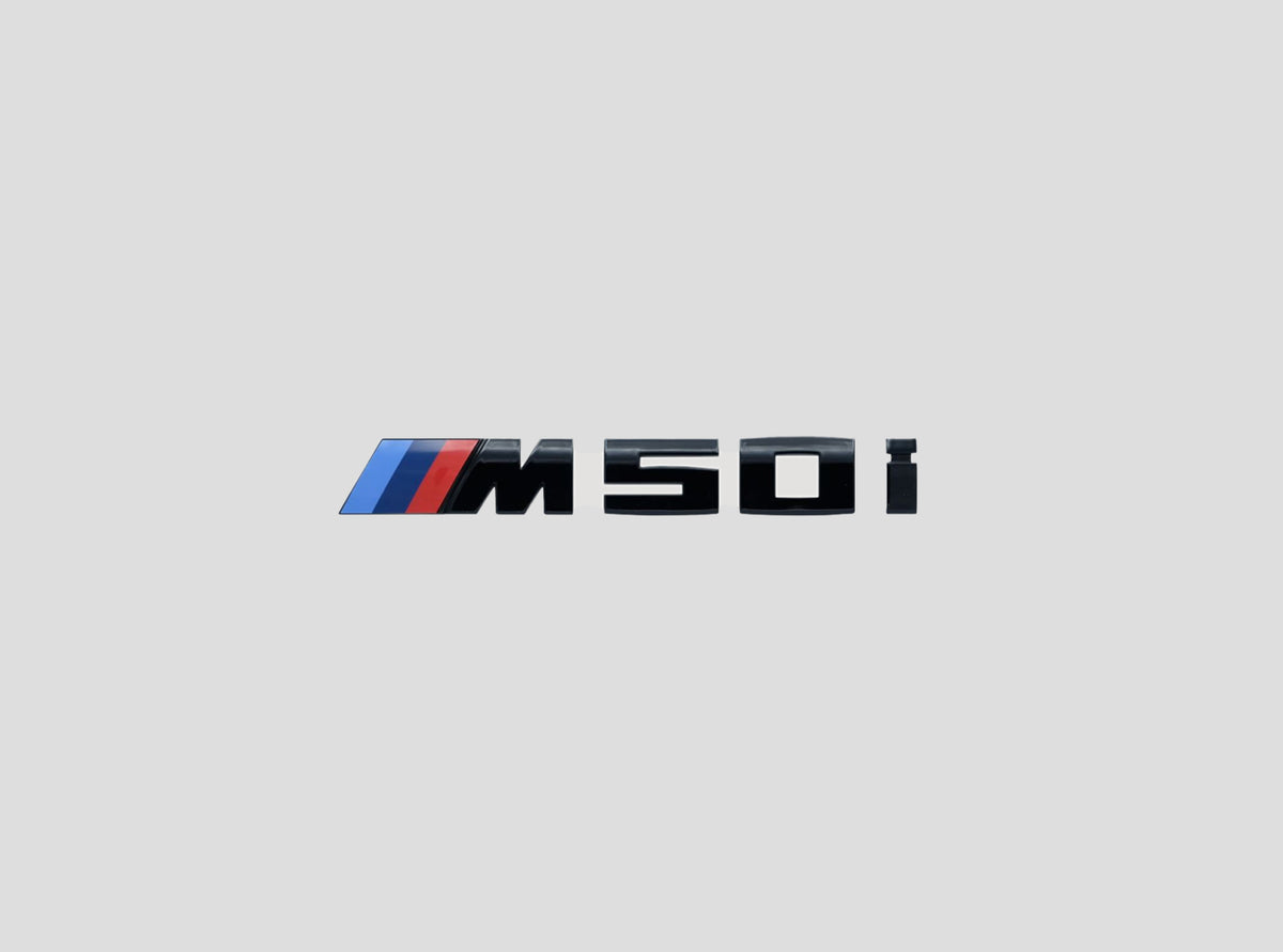 BMW M50i (X5) Logo Zwart