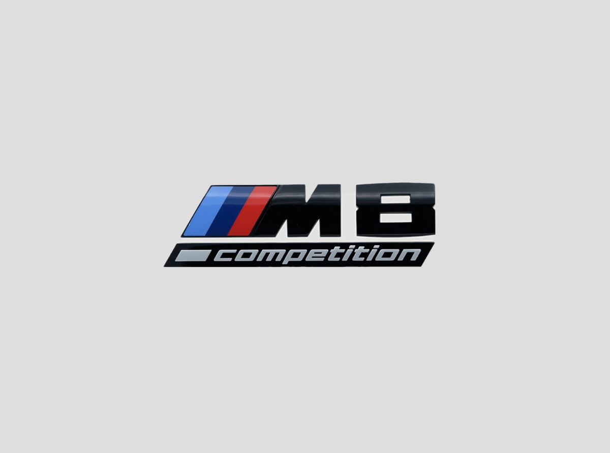 BMW M8 Competition Logo Zwart
