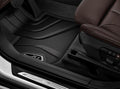 BMW X1 F48 rubber automatten voorzijde Logo Zilver