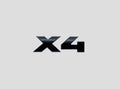 BMW X4 Logo Zwart
