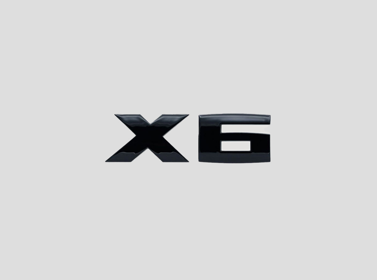 BMW X6 Logo Zwart