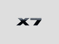 BMW X7 Logo Zwart