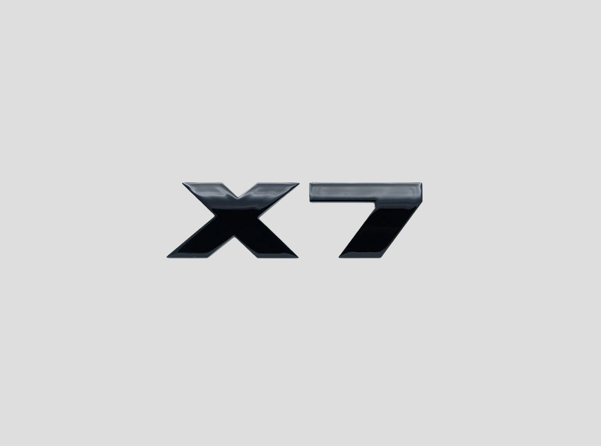 BMW X7 Logo Zwart