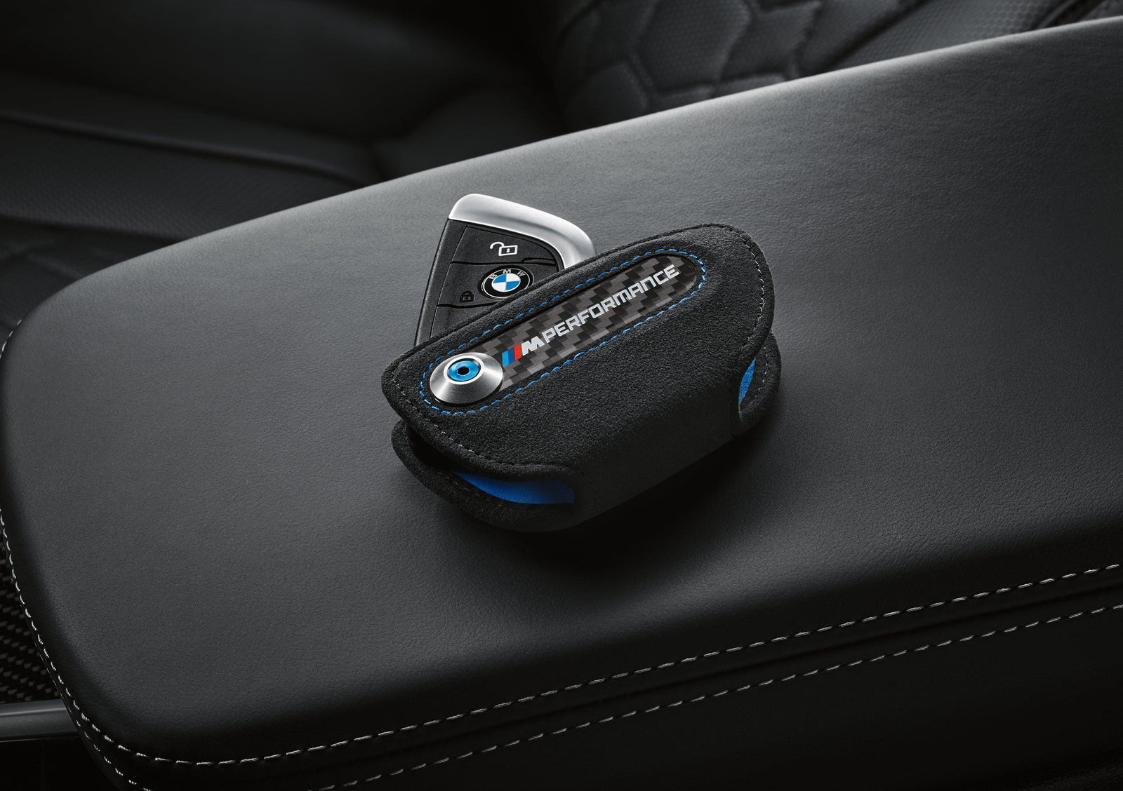 M Performance Key Case in Alcantara/koolstofvezel